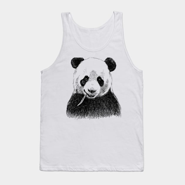 Panda Head Print Tank Top by rachelsfinelines